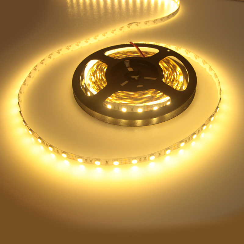 LEDstrip warmwit | 12V DC - 14,4W - 60 LED's/m | binnenshuis IP20 | 3 meter | dimbaar