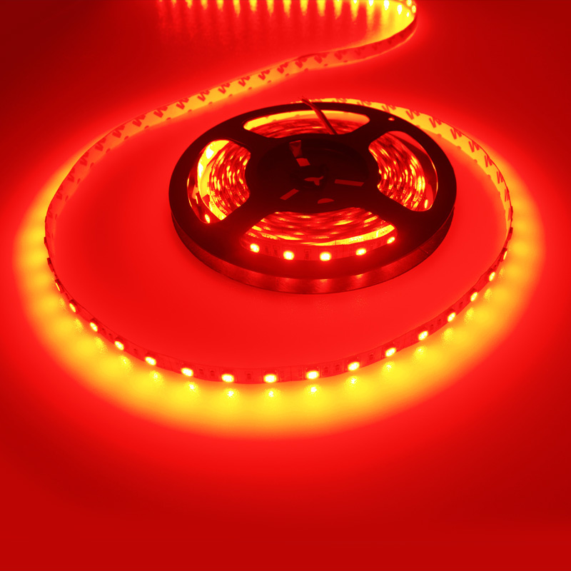 LEDstrip rood | 12V DC - 14,4W - 60 LED's/m | binnenshuis IP20 | 4 meter | dimbaar