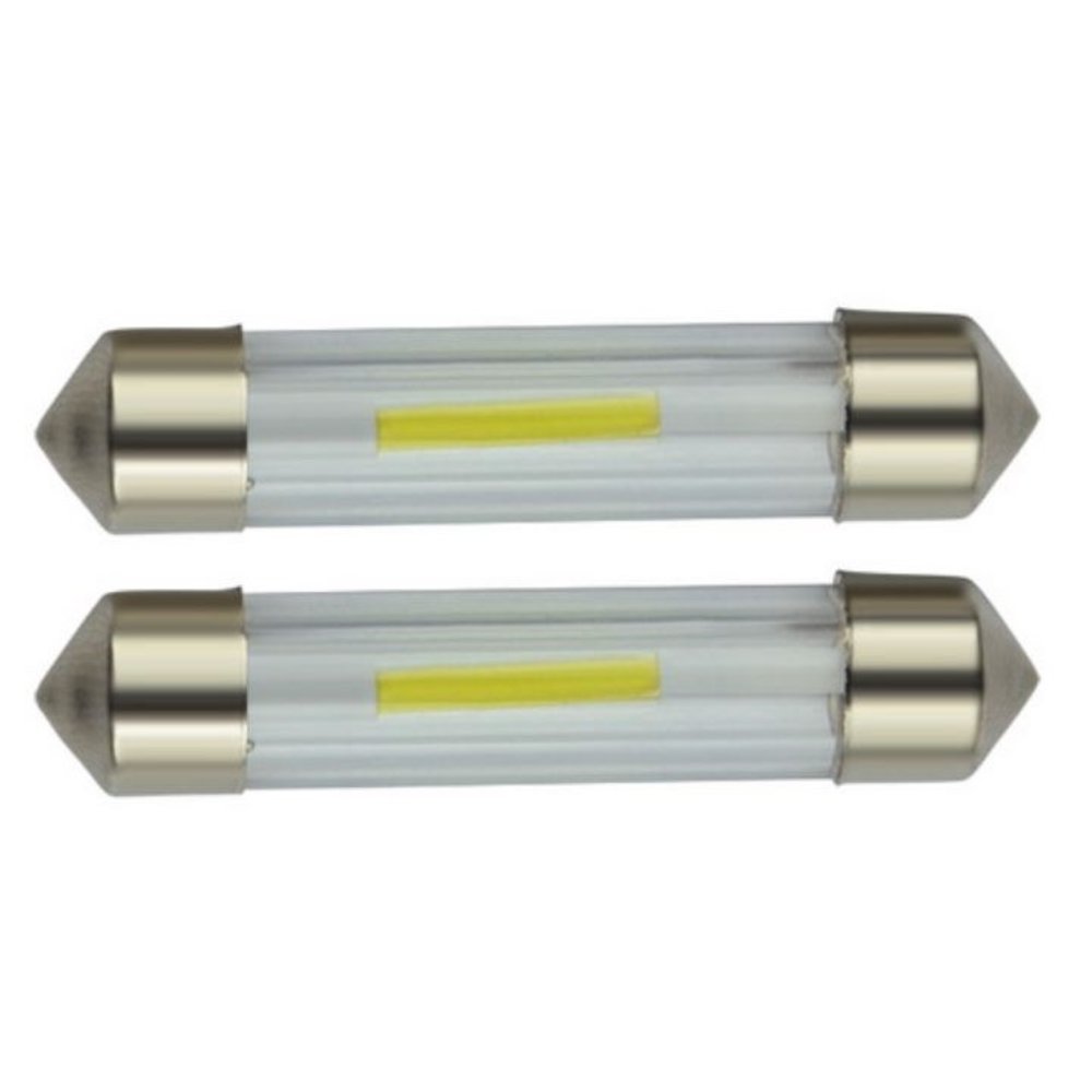 rollen Evenement opener C5W autolamp 2 stuks | LED festoon 41mm | COB daglichtwit 6500K | 12 Volt -  2W