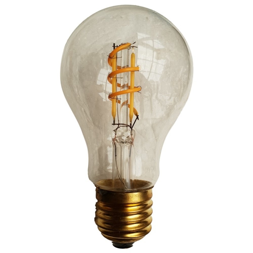 Terughoudendheid patroon Voorwoord E27 LED gloeilamp | amber/rookglas 4W=40W | 1800K+2700K dimbaar