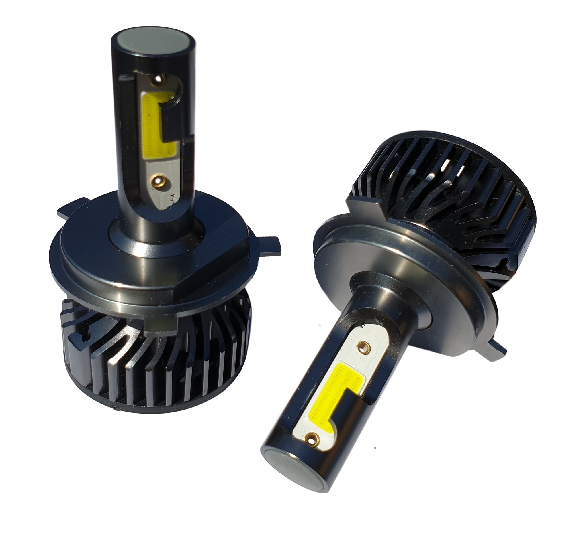 H4 koplamp set | 2x LED COB daglichtwit 6000K | 2x36W 9-32V - geforceerde koeling