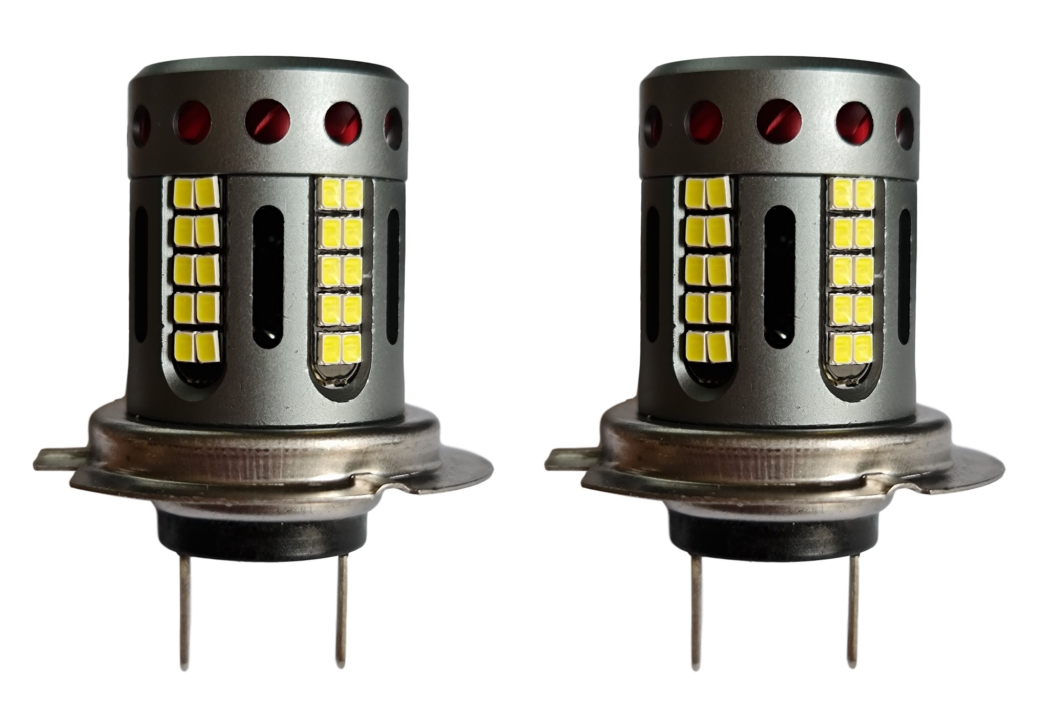 H7 koplamp set | 2x 60-SMD LED daglichtwit 6000K - 1950 Lm/stuk | CAN-BUS 12-18V DC