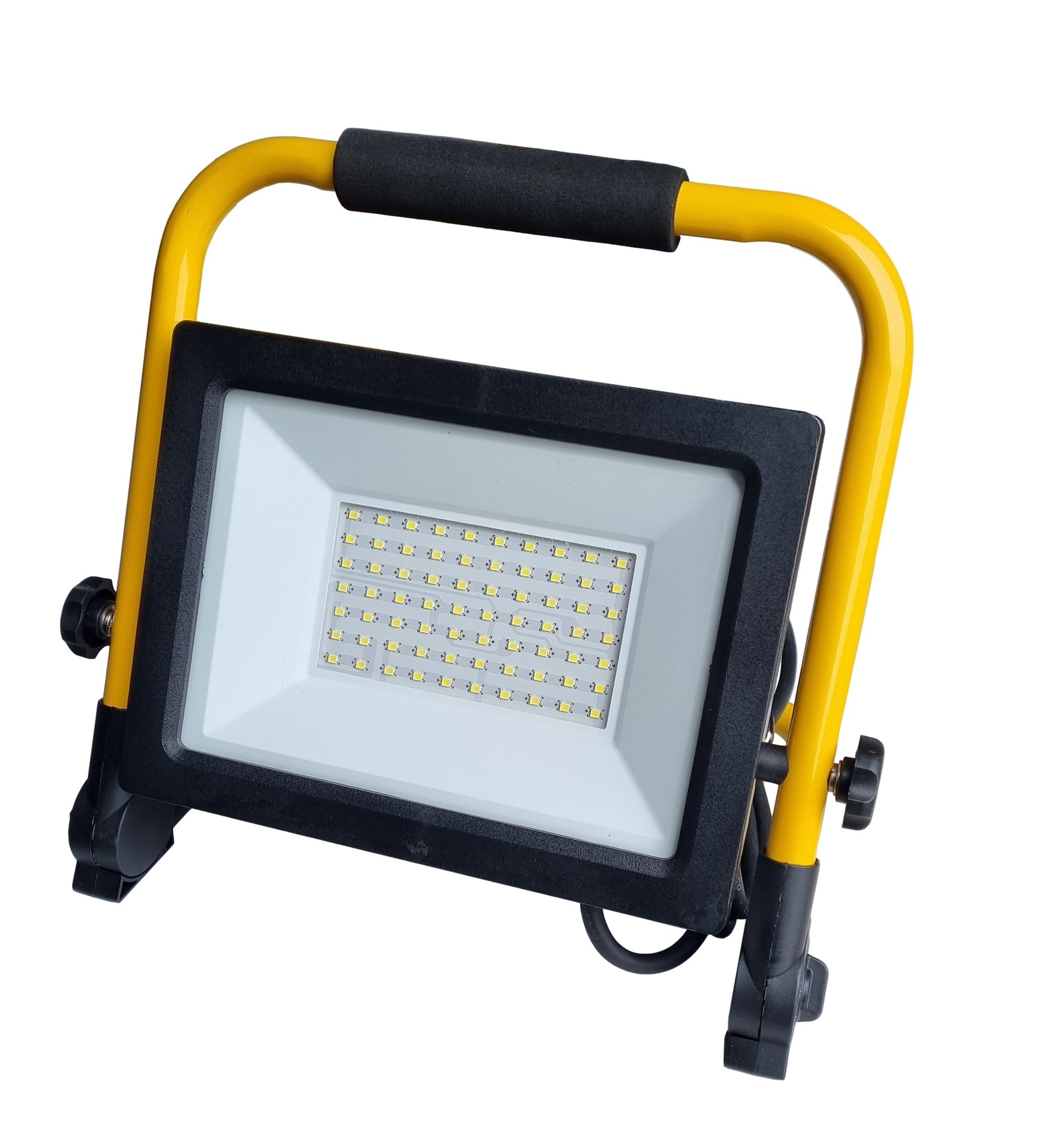 Werklicht op standaard | LED 50W=450W bouwlamp - 4500 Lumen | stekker 180cm | daglichtwit 6500K - IP44