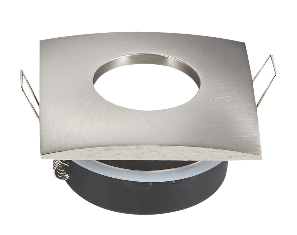 Inbouwframe 84mm x 84mm | vierkante inbouwspot rvs | boorgat Ø 75 mm