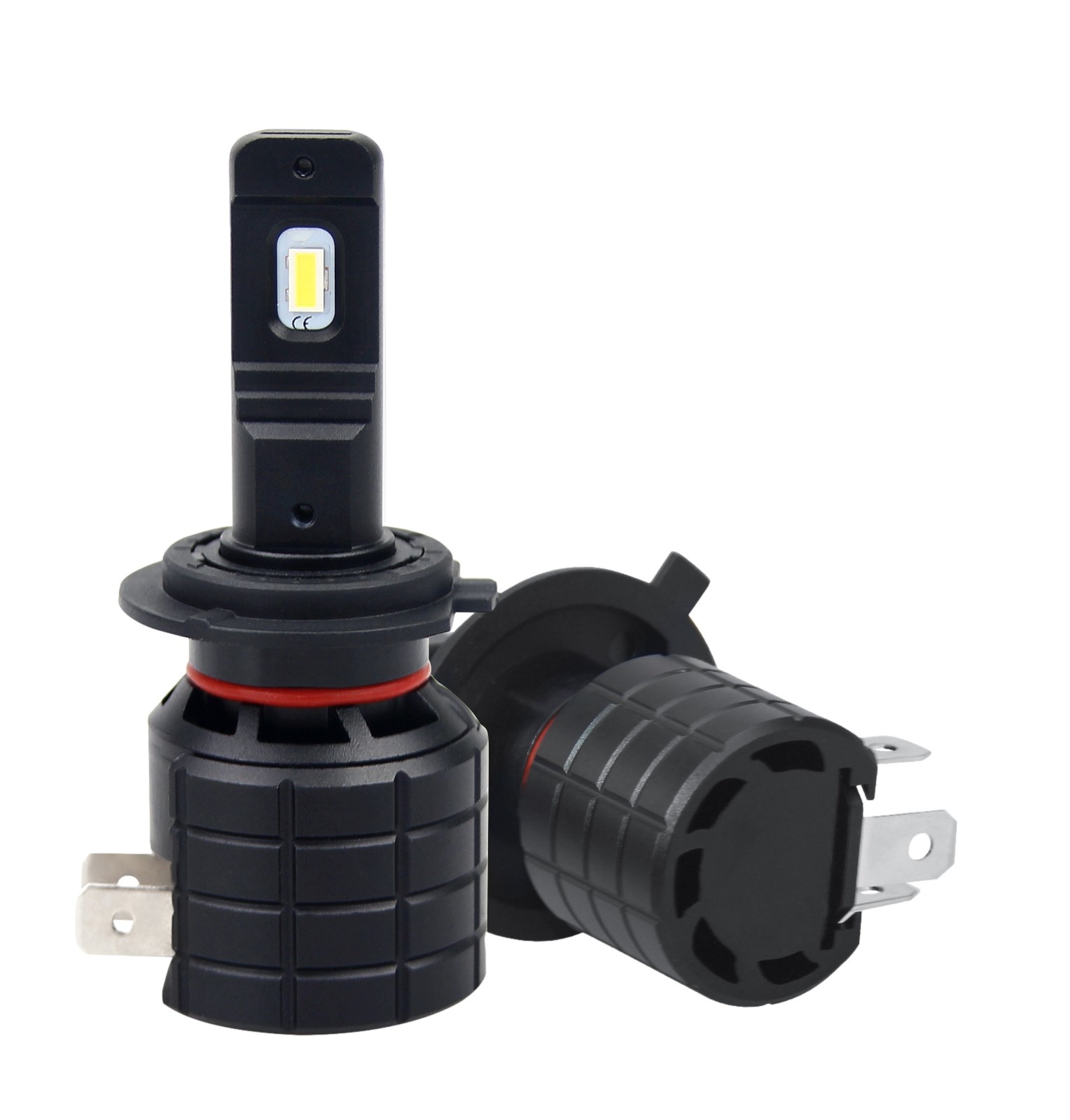 H7 koplamp set | 2x 2-SMD LED daglichtwit 6000K - 5000 Lm/stuk | CAN-BUS 12V - 24V DC