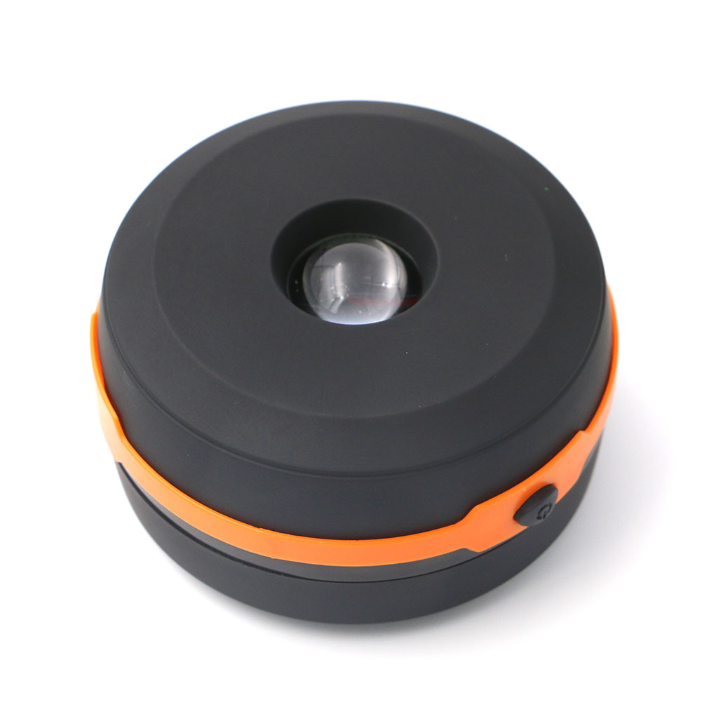 LED tentlamp | camping LEDlamp op batterij - uittrekbaar/zaklamp | 3 standen | oranje