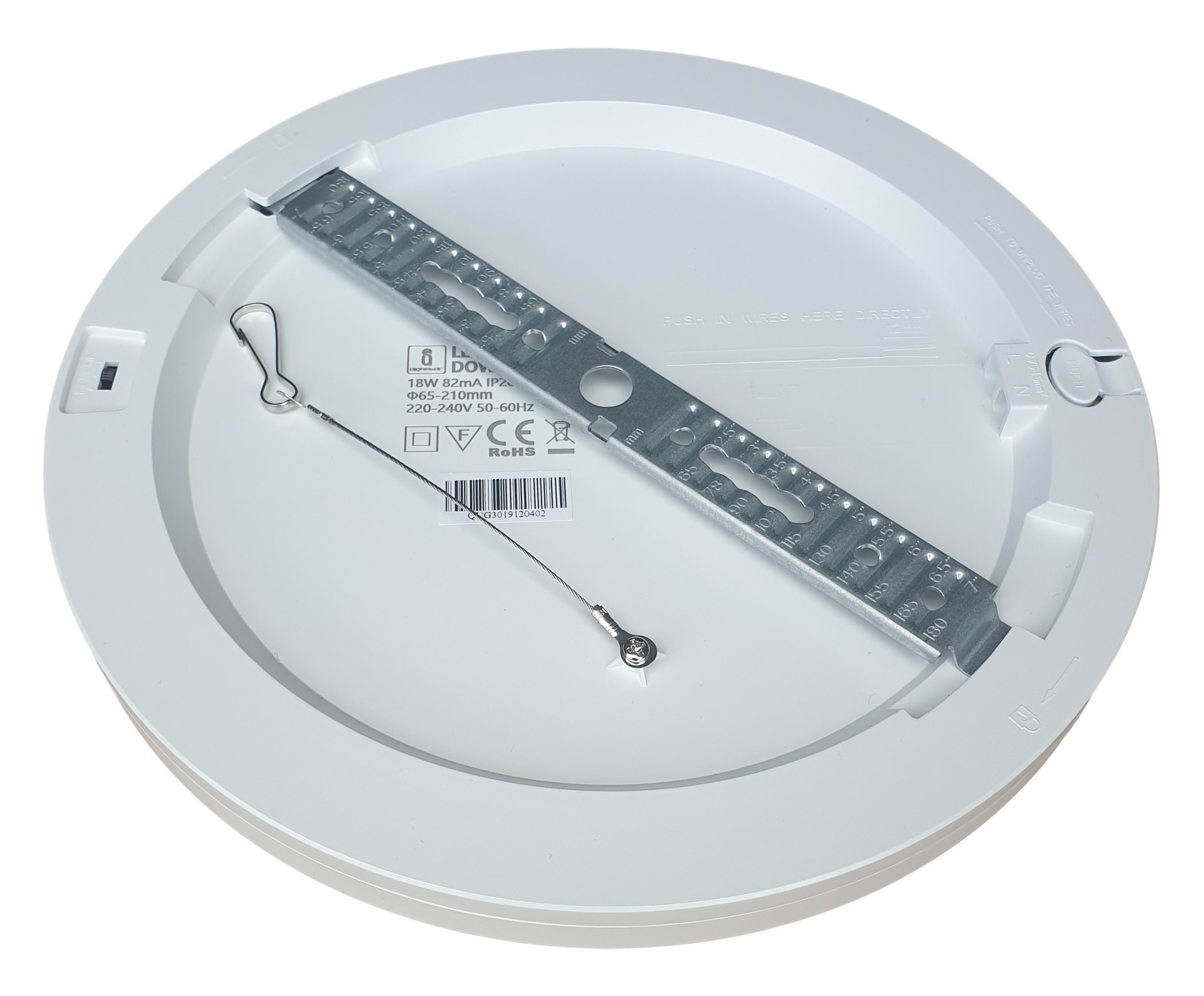 Downlight Ø 225mm | 18W CCT 3000/4000/6000K = 160W | inbouw Ø 65-210mm | 230V