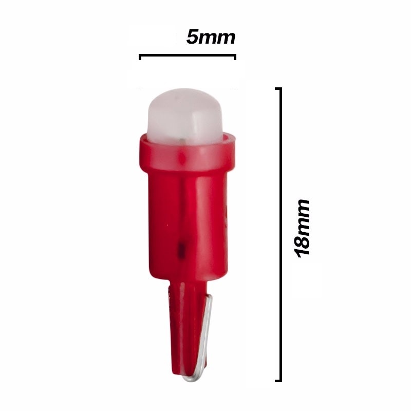 Auto LEDlamp | autoverlichting LED T5 | kleur wit | 12V DC