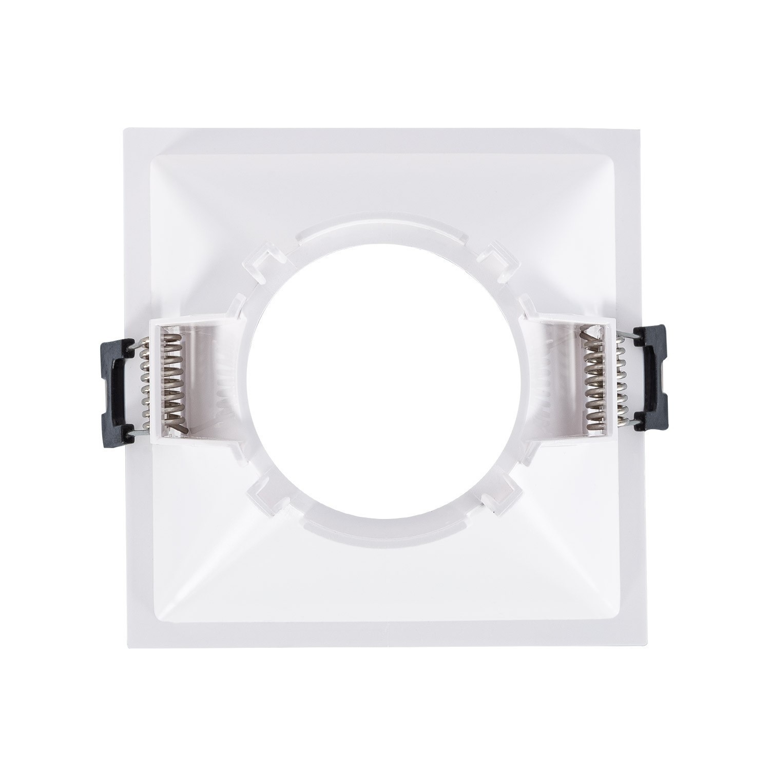 Inbouwframe 93 mm x 93 mm | vierkante verzonken inbouwspot zwart/wit | uitsparing 85 mm x 85 mm