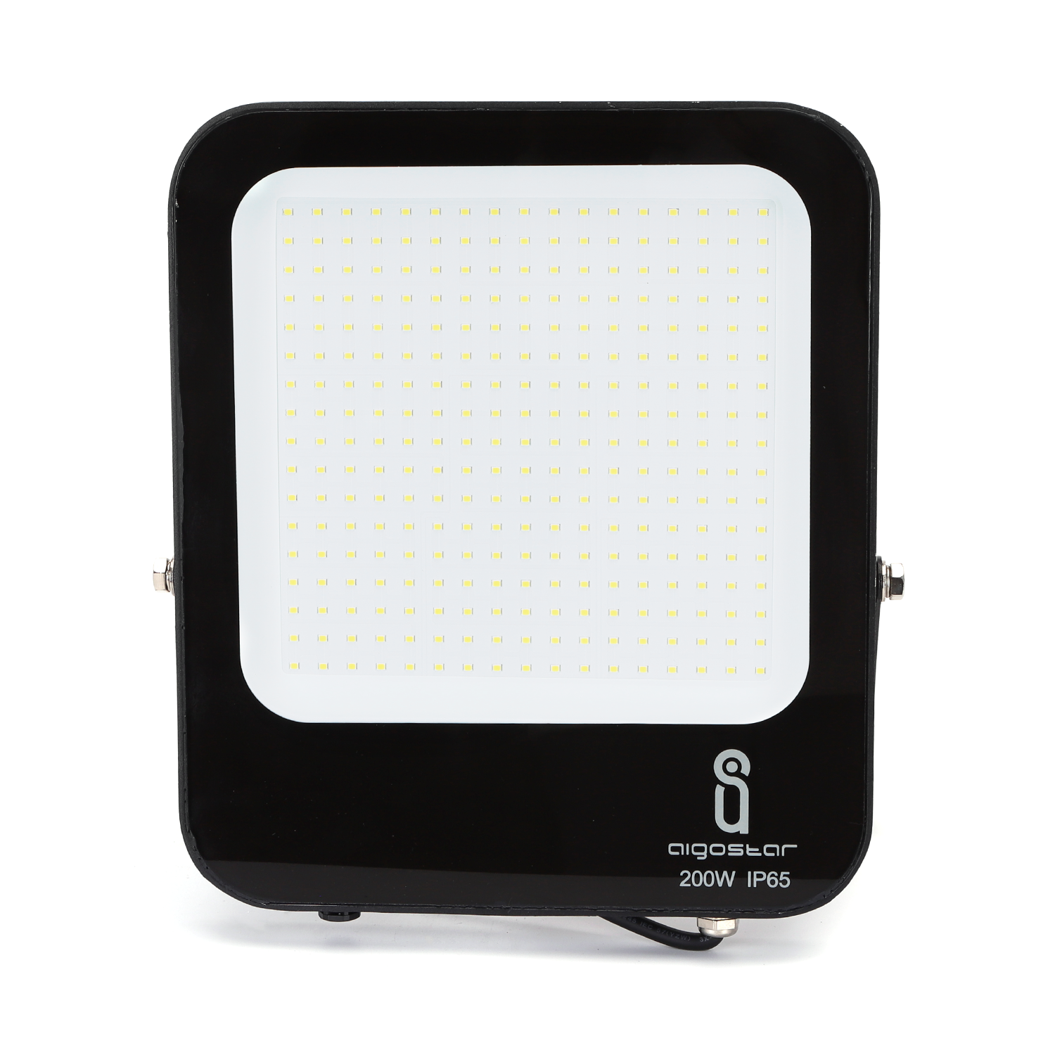 Buitenlamp zwart | LED bouwlamp 200W=1800W schijnwerper | daglichtwit 6500K - 120° lichthoek | waterdicht IP65