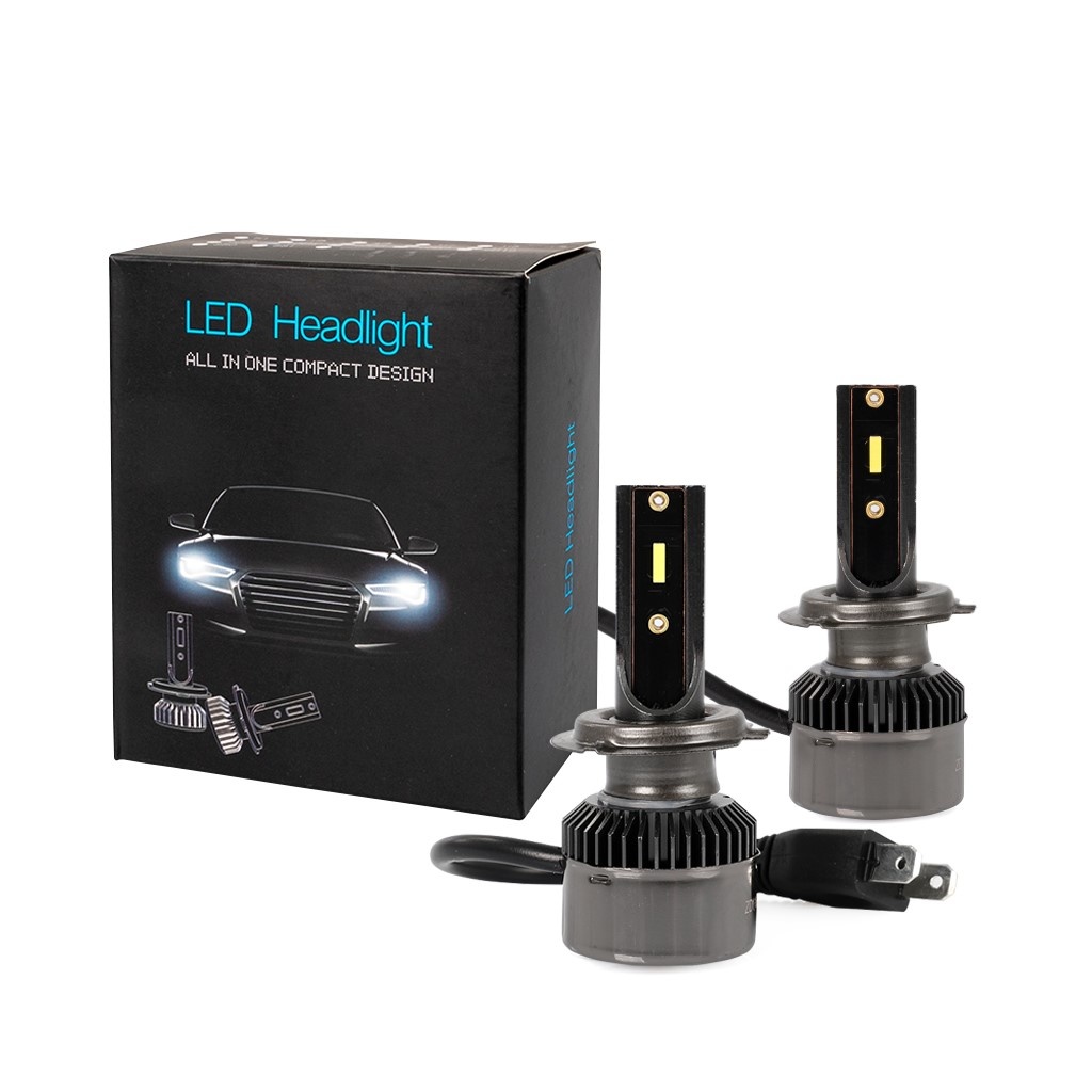 H7 koplamp set daglichtwit 6500K - 26 Watt & 6400 Lm/stuk | 12V & 24V DC - actieve koeling