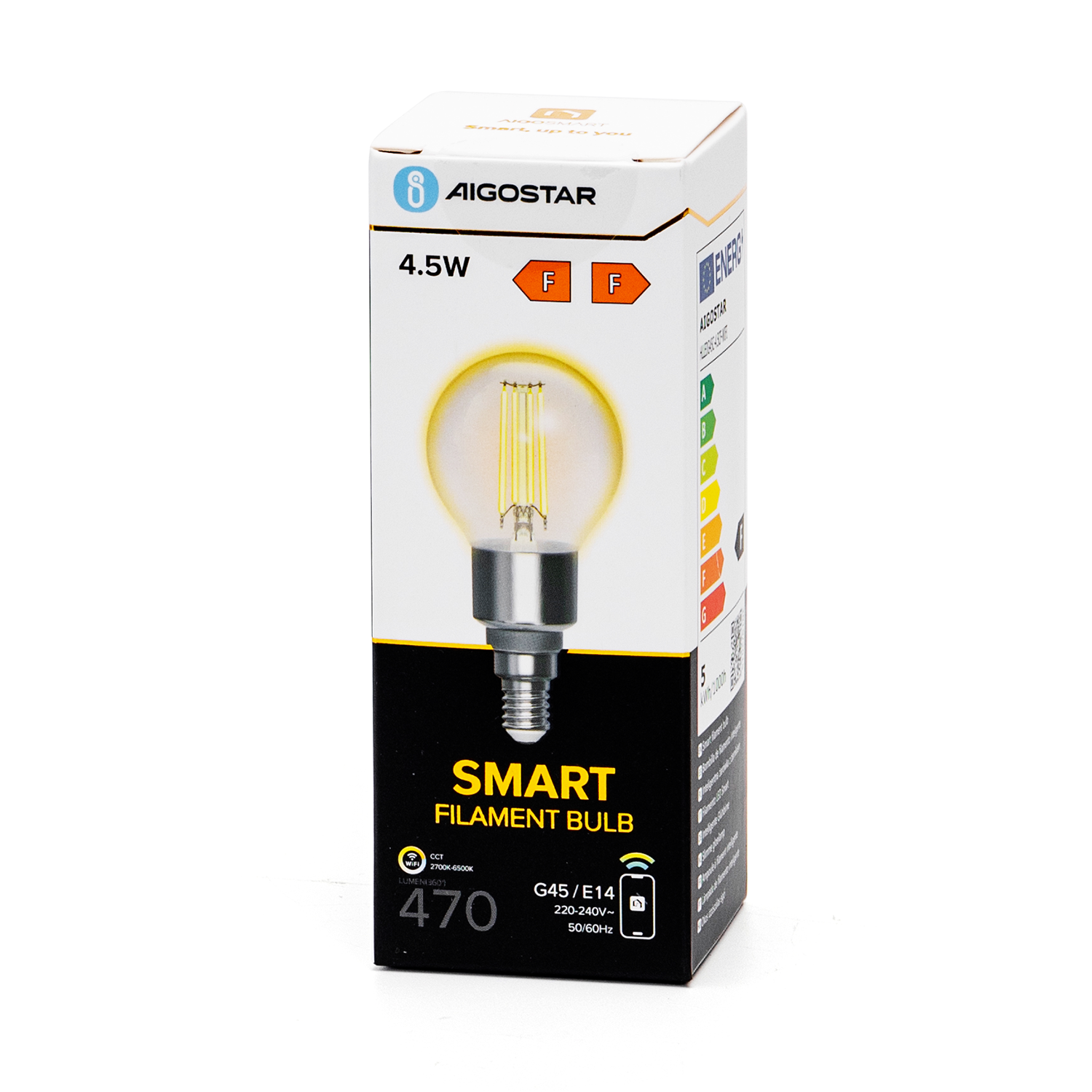 E27 LED lamp - 4.5 Watt - 6500K - Vervangt 40 Watt - G45