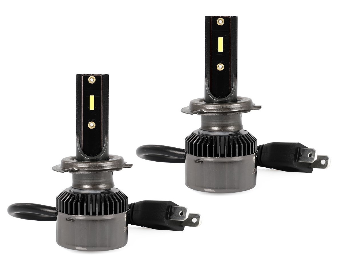 H7 koplamp set daglichtwit 6500K - 26 Watt & 6400 Lm/stuk | 12V & 24V DC - actieve koeling