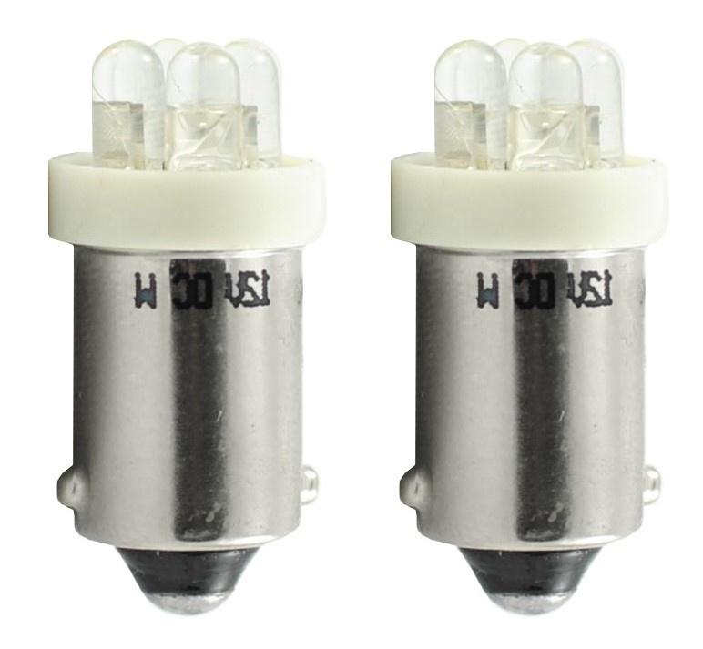BA9s auto lamp 2 stuks T4W wit | LED kentekenverlichting/signaalverlichting | 12V DC
