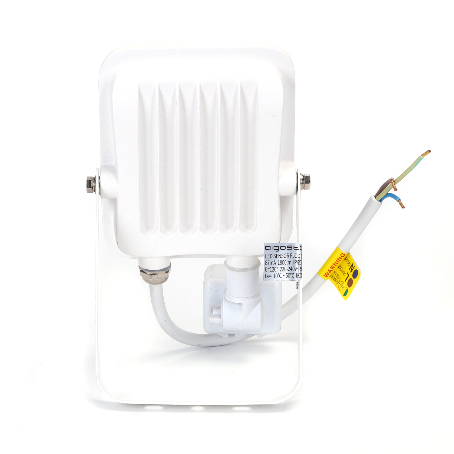 Buitenlamp wit met IR bewegingssensor | LED 20W~1800Lm=200W schijnwerper | daglichtwit 6500K | waterdicht IP65