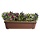 Hebe Addenda® in ELHO ® Green Basics balkonbak (Mild Terra) met metalen balkonrek
