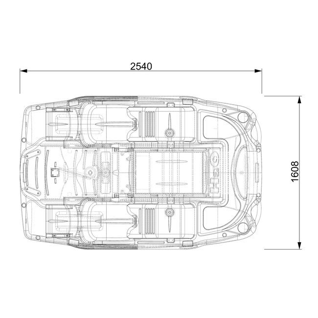 Rainbow Pedalo H2O 250 Smart, 2+2 persoons