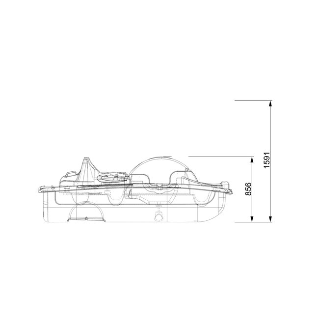 Rainbow Pedalo H2O 250 Smart, 2+2 persoons