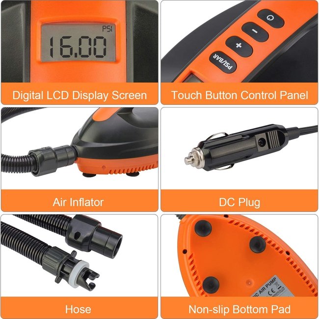 Scorpio Kayak 12V High Pressure pomp, 16 PSi