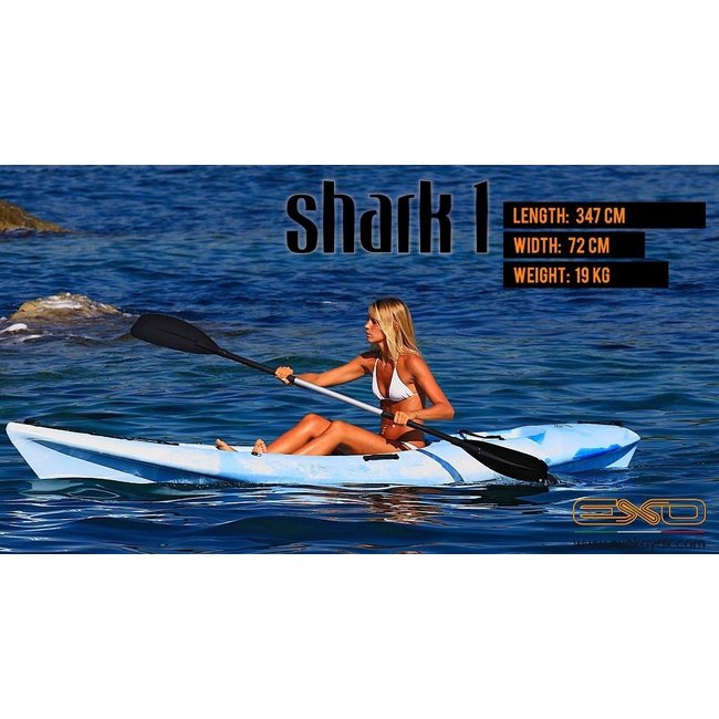 Exo Shark 1 350 Std., incl. zit/rugsteun