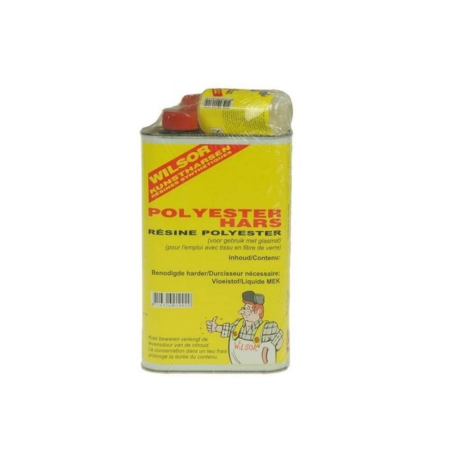 Wilsor Polyester Hars, 0.25 ltr. + harder 20 gram