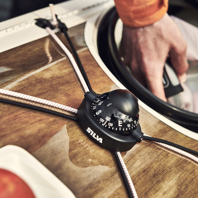 Silva Kompas, elastiek-dekmontage