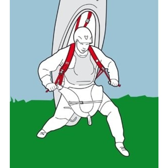 H.F. Turtle Bag, rugbandenset voor dragen van w.w. kajak