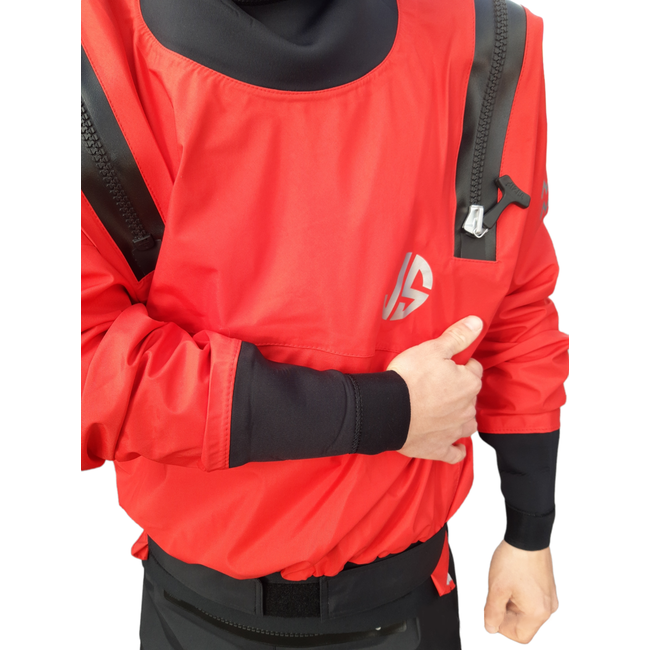 JustSurf Hydro Redline drysuit, U-zip (op=op)