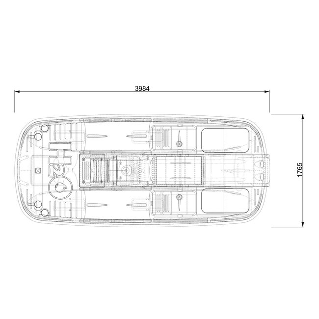 Rainbow Pedalo H2O 395 Plus, 5+ persoons