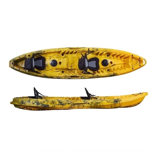 Sunshine 370 Tandem, incl.  luxe zit/rugsteunen & peddels