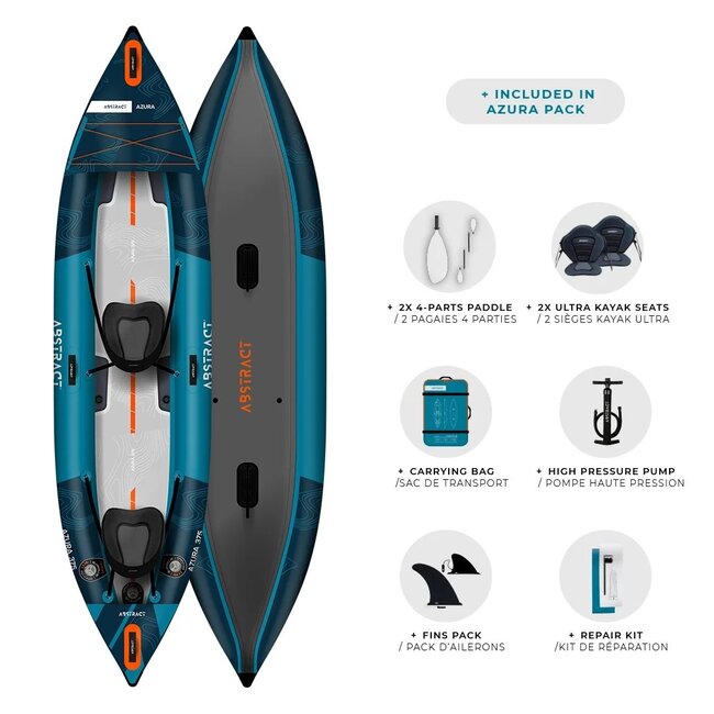 Abstract Azura 375, dropstitch bodem