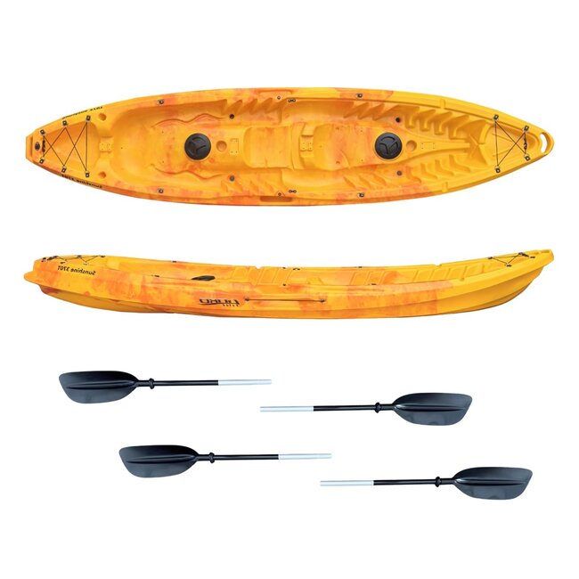 Sunshine 370 Tandem, incl.  luxe zit/rugsteunen & peddels