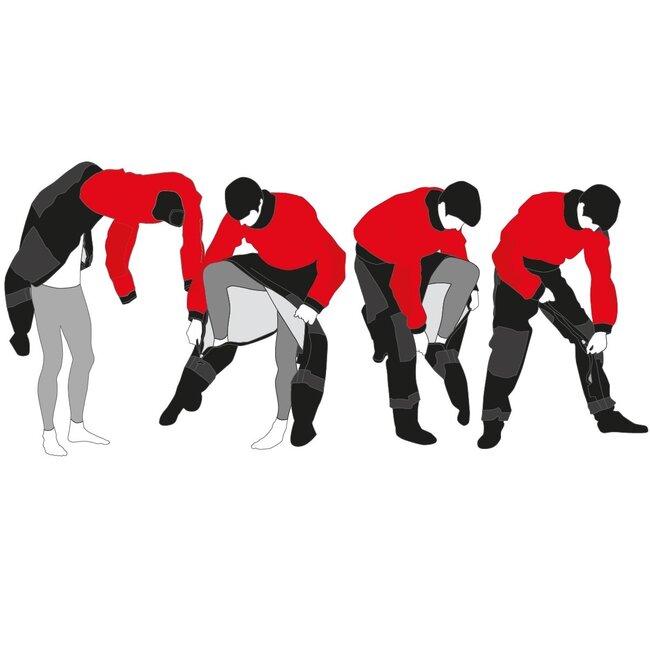 Peak PS Whitewater One Piece Women drysuit, met beenrits