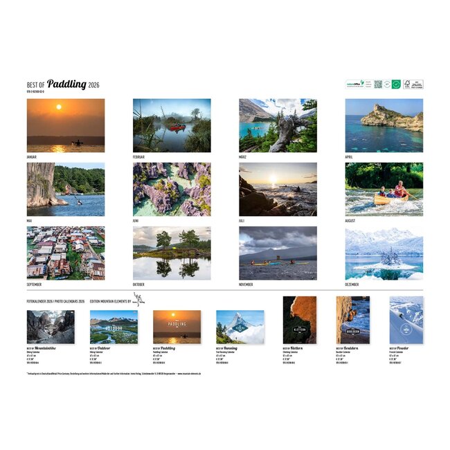 Kalender Best of Paddling 2026