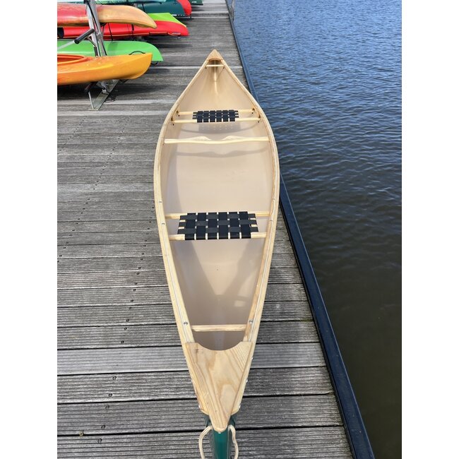 Esquif Huron 15 houten rand, 2 banken (Kanokoopje)