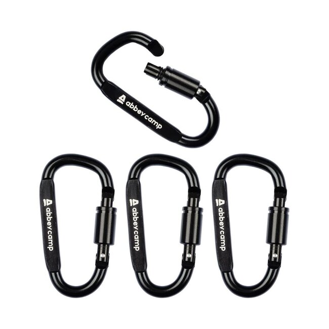 Karabiner Schroefsluiting, set van 4