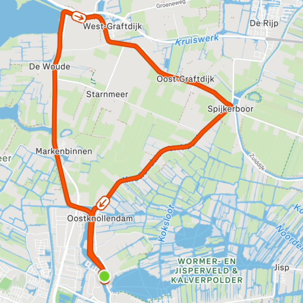 Routekaart Arend Bloem Race