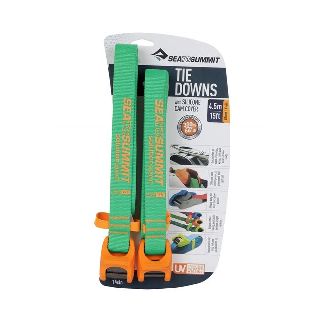 Sea to Summit Spanbanden, 2 x 4.5 meter met extra beschermde gesp