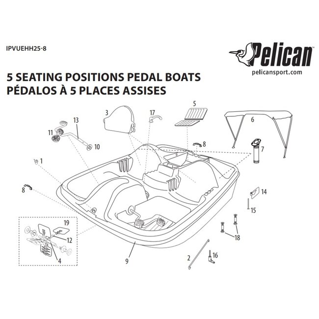 Pelican Monaco Waterfiets Elbow Kit PS0131