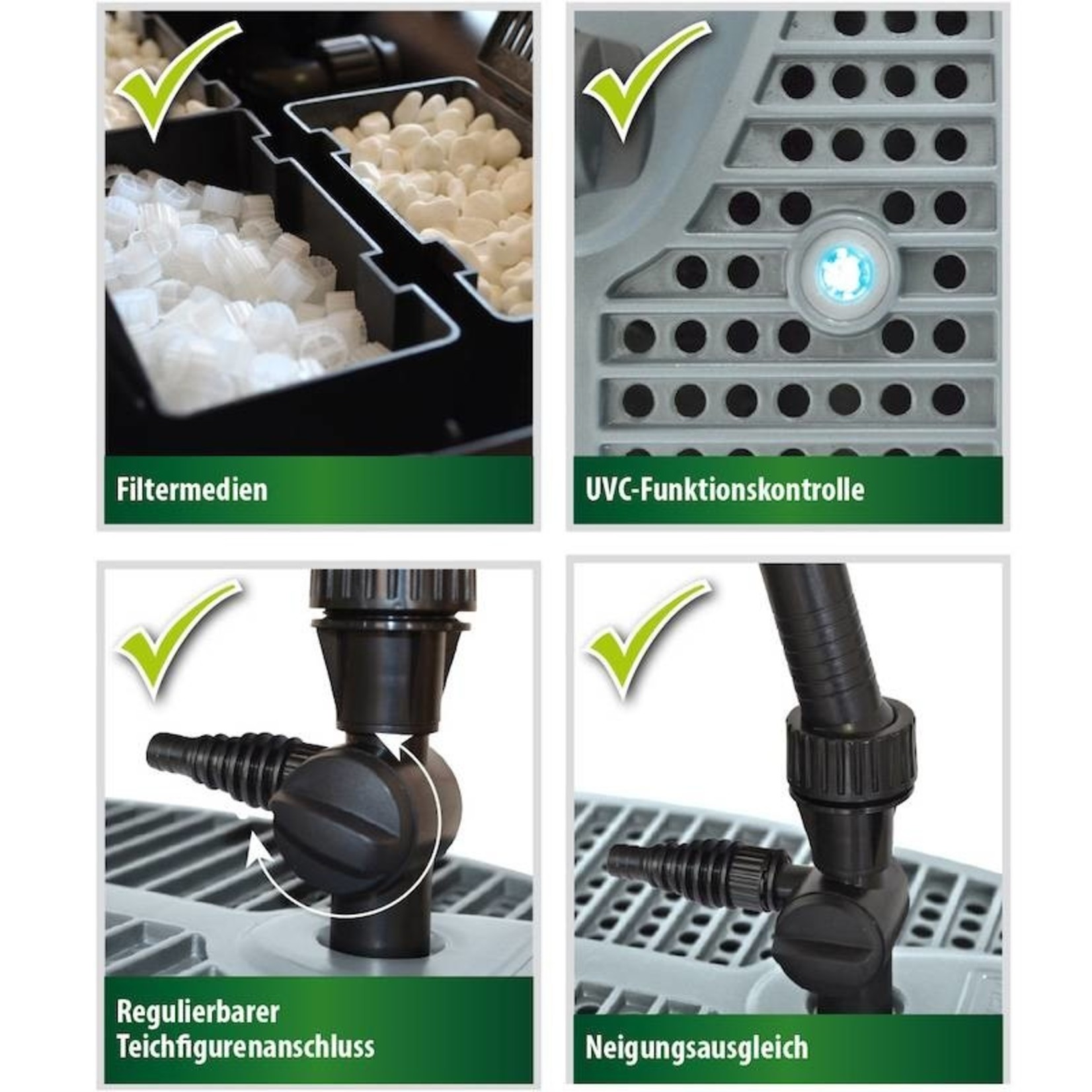 Heissner Vijver onderwater filter all-in-one set