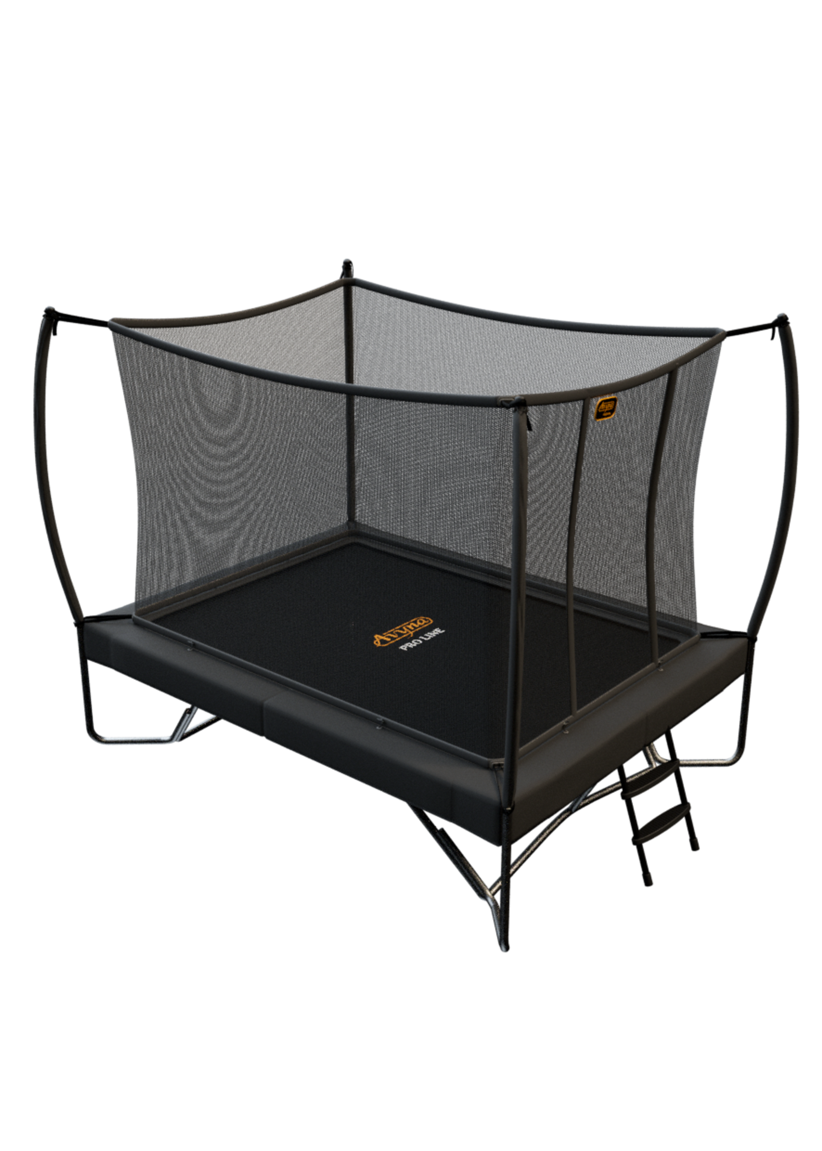 Avyna Pro-Line Trampoline 213 HD Plus + Net boven + ladder grijs