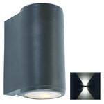 Franssen Franssen Robuuste gevelspot Mandal up/down rond zwart