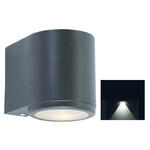 Franssen Franssen Robuuste gevelspot Mandal downlight rond zwart