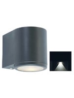 Franssen Franssen Robuuste gevelspot Mandal downlight rond zwart