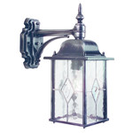 Franssen Franssen gevellamp hangend Wexford zwart/zilver