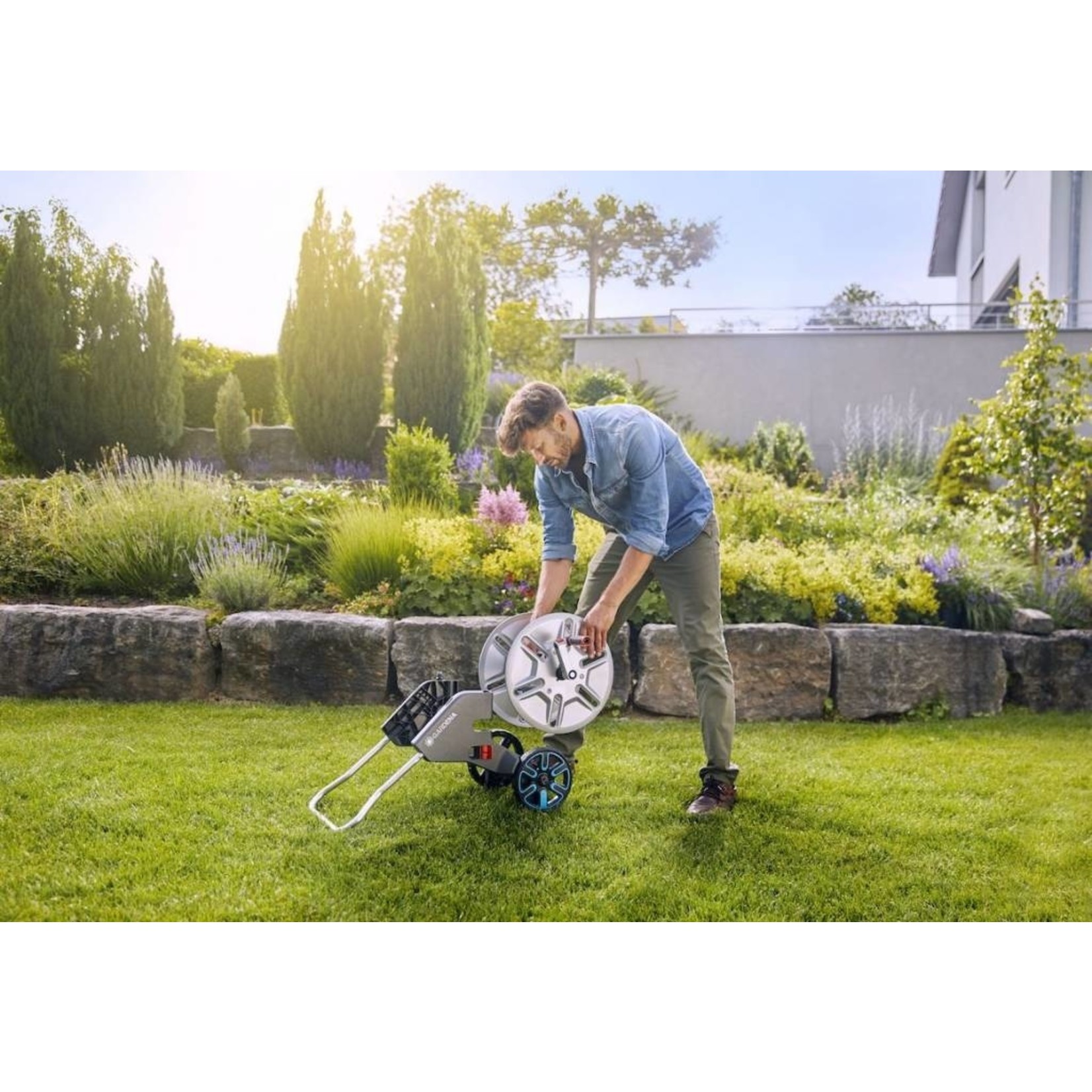 Gardena Gardena Slangenwagen AquaRoll M Metal Set