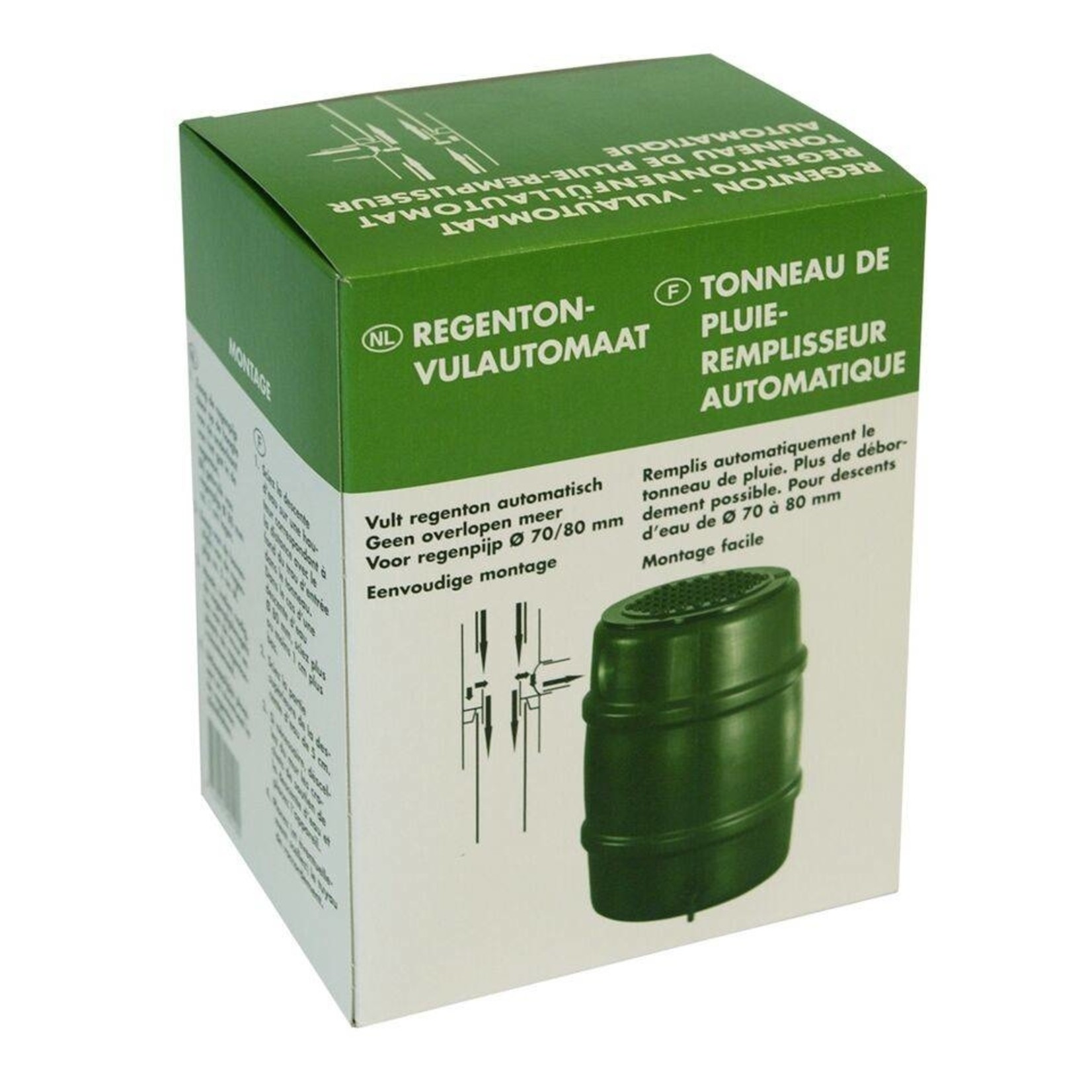 Regenton vulautomaat 70/80 mm