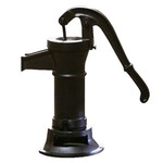 Kleine gietijzeren handzwengelpomp
