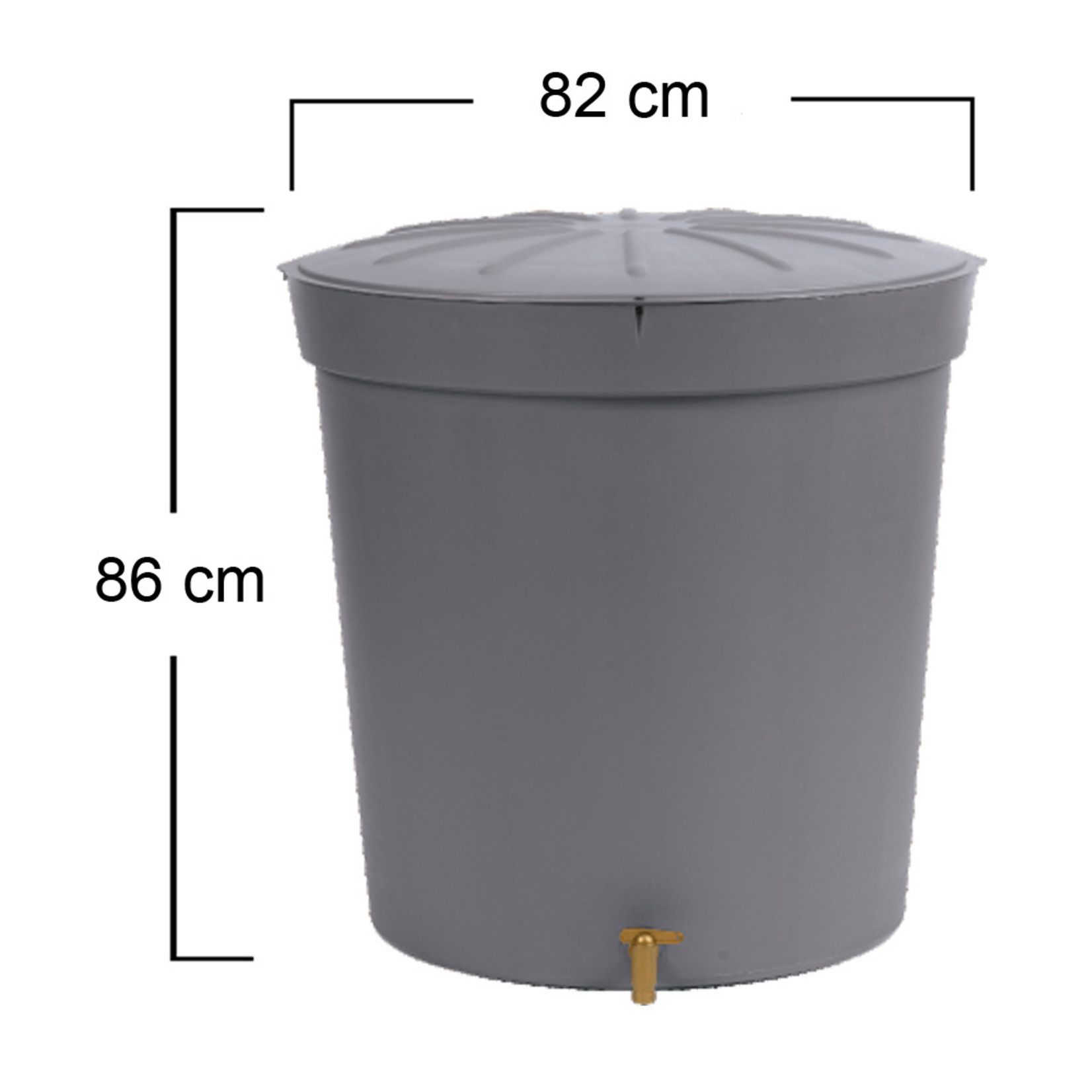 Garantia Lanzarote regenton 300 ltr antraciet