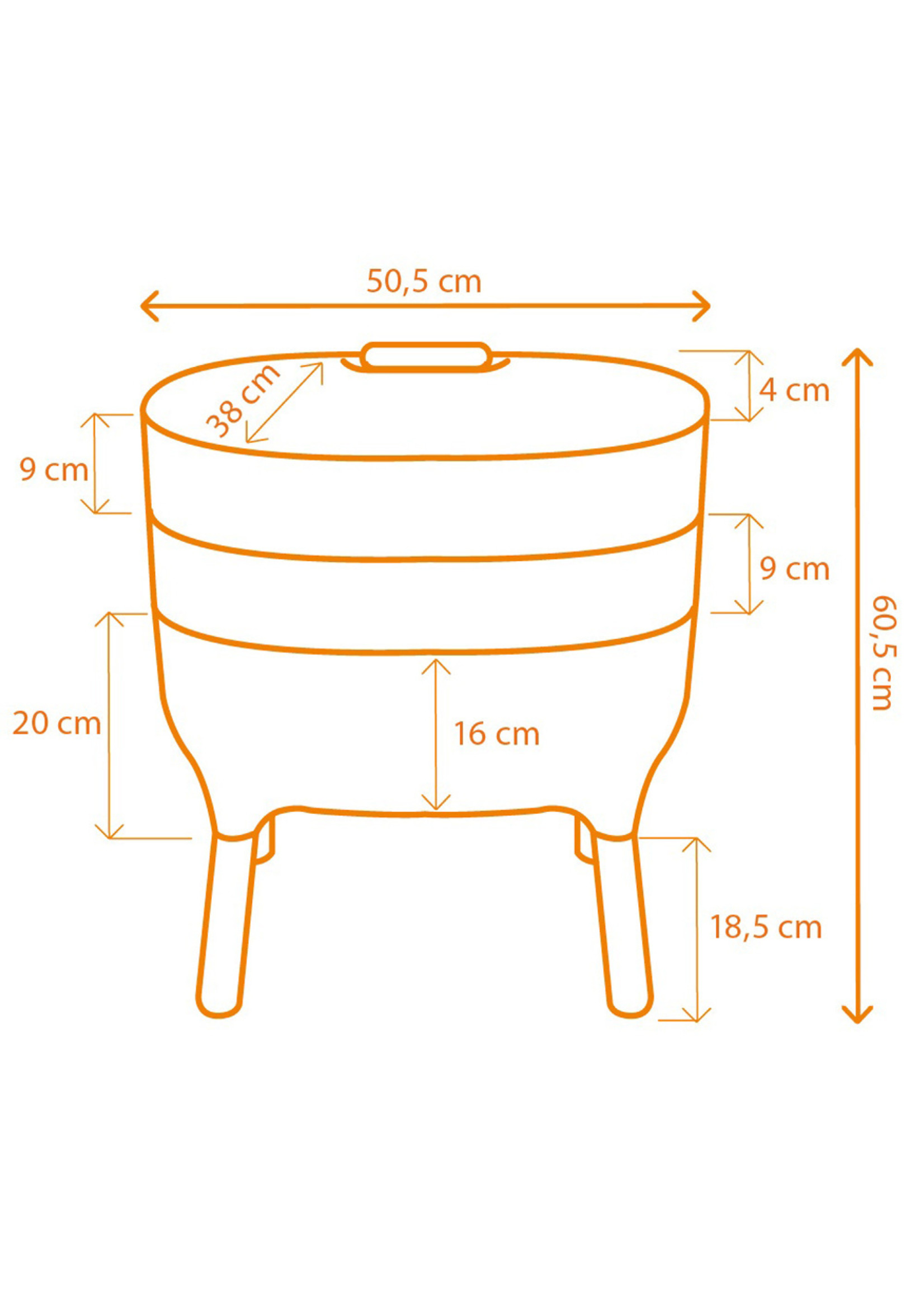 Plastia Worm Composter Antraciet